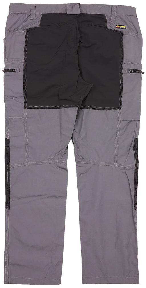 BLÅKLÄDER Trousers 14591845 Cotton, PL (Polyester) Mid Grey, Black Size 30S