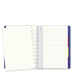 Filofax Notebook 115024 A4 Ruled Twin Wire Faux-leather Soft Cover Blue 56 Pages