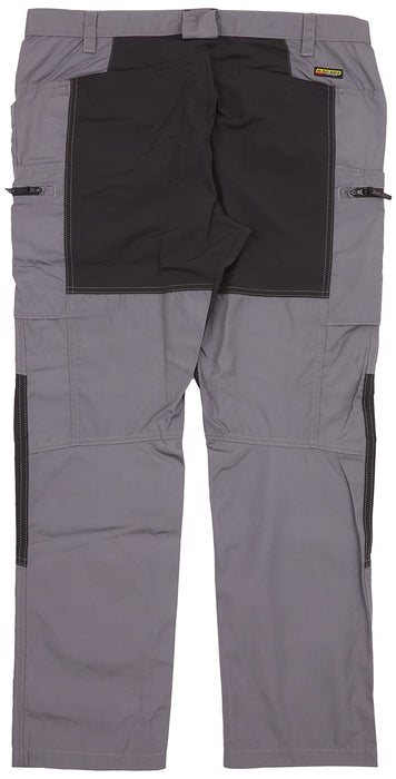 BLÅKLÄDER Trousers 14591845 Cotton, PL (Polyester) Mid Grey, Black Size 49S