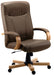 Richmond Bonded Leather Faced Executive Office Chair Brown - 8511HLWBN