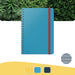 Leitz Cosy B5 Wirebound Notebook 4527 Soft Touch Ruled Blue 160 Pages