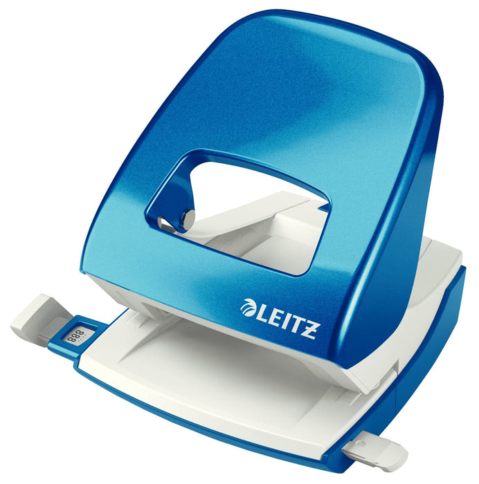 Leitz NeXXt WOW Metal 2 Hole Punch 5008 30 Sheets Blue