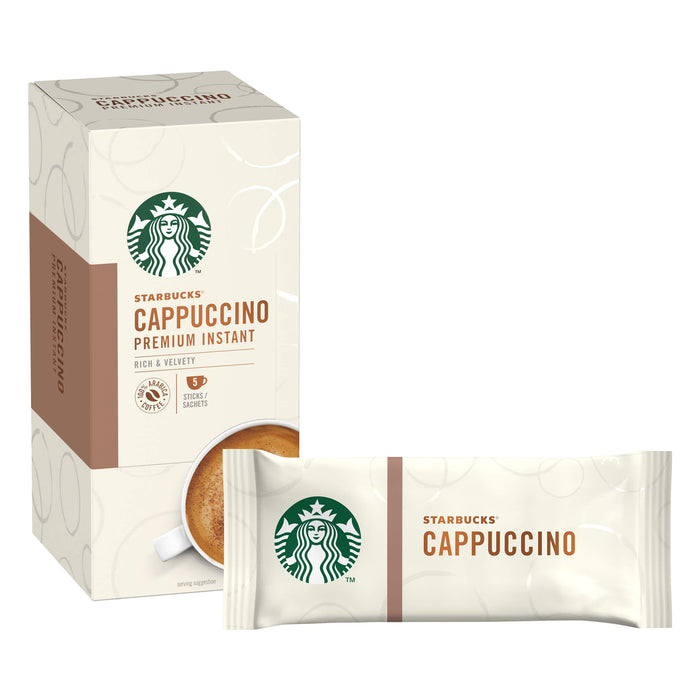 Starbucks Cappuccino Premium Instant Coffee Sachets Box Cappuccino 70 g Pack of 5