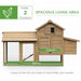 PawHut Chicken Coop Natural 540 mm x 1505 mm x 870 mm