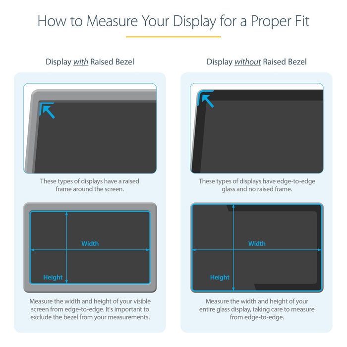 StarTech.com 28 Inch Anti-Glare Blue Light Reducing Monitor Privacy Screen