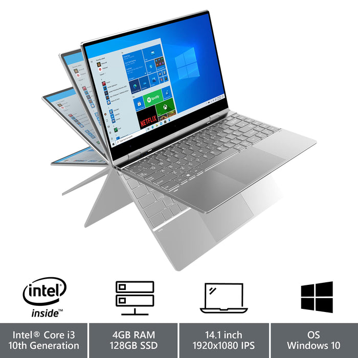 geo Laptop 340 Core i3, 2.1 GHz UHD Graphics Microsoft Windows 10 S GE199