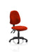 Dynamic Permanent Contact Backrest Task Operator Chair Without Arms Eclipse Plus II Tabasco Red Seat Without Headrest High Back