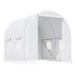 OutSunny Greenhouse Outdoors Waterproof White 2000 mm x 2500 mm x 2000 mm