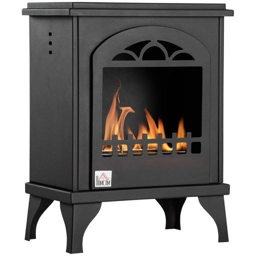 HOMCOM Fireplace 820-329V00BK Metal