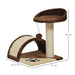 PawHut Cat Tree Brown 360 mm x 360 mm x 440 mm