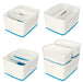 Leitz MyBox WOW Storage Box 18 L White, Blue Plastic 31.8 x 38.5 x 19.8 cm