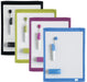 Nobo Mini Wall Mountable Magnetic Whiteboard 1903816 Lacquered Steel Assorted Coloured Frame 216 x 280 mm White