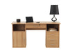 Alphason Rectangular Desk with Beech Coloured Melamine Top and 4 Lockable Drawers Dallas 1450 x 600 x 740mm