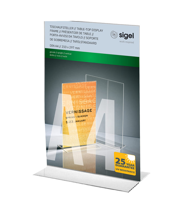 Sigel Display TA220 A4 clear acrylic 210 x 300