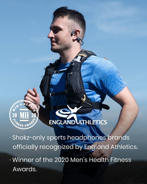 Shokz OpenRun Black Bone Conduction Bluetooth NeckBand Headset