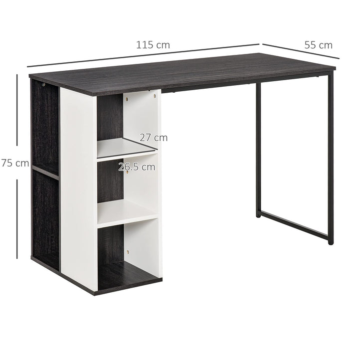 HOMCOM Desk Metal Grey 555 x 750 mm