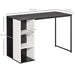 HOMCOM Desk Metal Grey 555 x 750 mm