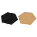 Securit Hexagon Chalkboard Wall Mounted 20 (W) x 2 (D) x 23 (H) cm Black, Brown Pack of 7