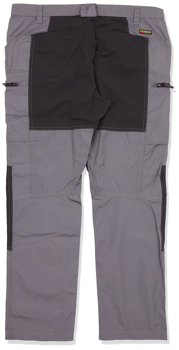 BLÅKLÄDER Trousers 14591845 Cotton, PL (Polyester) Mid Grey, Black Size 39S