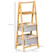 HOMCOM Ladder Shelf Grey 333 x 1,080 mm