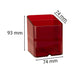 Exacompta Chromaline Pen Box Plastic Red Carmin 7.4 x 7.4 x 9.3 cm