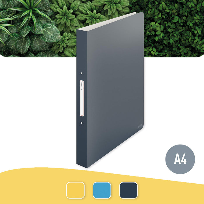 Leitz Ringbinder Cosy A4 PP 2RR 25mm Velvet Grey PK10 - 42380089