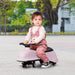 HOMCOM Ride on Wiggle Car with LED Flashing Wheels Pink,Black