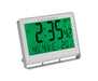 Alba Digital Wall Clock HORLCDNEO 20 x 3cm Silver Grey