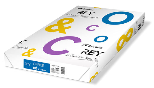 Rey Office A3 Printer Paper White 80 gsm Smooth 500 Sheets