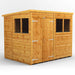 Power Garden Shed 86PPDD Golden Brown 8x6