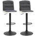 HOMCOM Armless Bar Stool Black Pack of 2