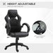 HOMCOM Gaming Chair A2-0089 Black 61 (W) x 71 (D) x 118 (H) mm