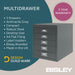 Bisley MultiDrawer Steel Desktop Drawers 5 Drawers No 279 x 380 x 325 mm Anthracite Grey