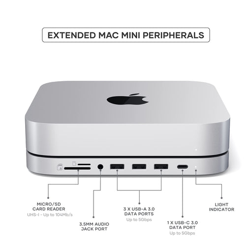 Satechi Charging Stand Mac Mini ST-MMSHS White