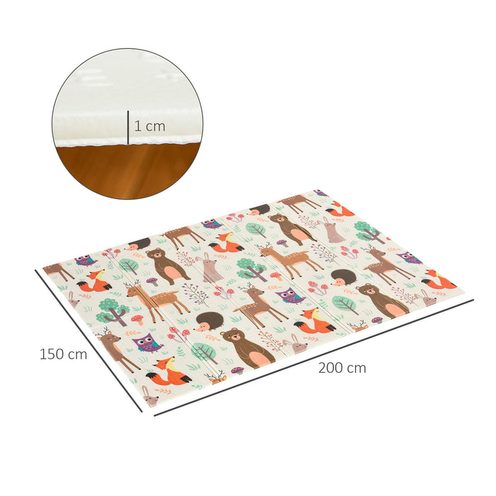 HOMCOM Foldable Kids Foam Mat Reversible