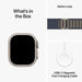 Apple Watch Ultra 2 - 49 mm - titanium - smart watch with Ocean band - fluoroelastomer - white - wrist size: 130-200 mm - 64 GB - Wi-Fi, LTE, UWB, Bluetooth - 4G - 61.4 g