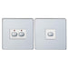 EnerGenie MiHome Smart Polished Chrome 2 Gang Light Switch