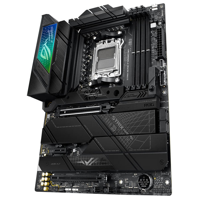 ASUS ROG Strix X670E-F Gaming WiFi - Motherboard - ATX - Socket AM5 - AMD X670 Chipset - USB 3.2 Gen 1, USB 3.2 Gen 2, USB-C 3.2 Gen2, USB-C 3.2 Gen 2x2 - 2.5 Gigabit LAN, Wi-Fi 6, Bluetooth - onboard graphics (CPU required) - HD Audio (8-channel)