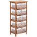 HOMCOM Storage Shelf 3-Tier