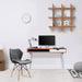 Nautilus Designs Workstations - Home Office Model: Bdw/I202/Wh-Wn Wood