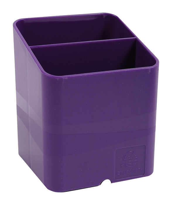 Exacompta Pen Pot 67720D Classic Polysterene 93 x 74 x 74 mm Purple Pack of 10