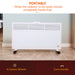 HOMCOM Heater 23 x 74 x 45.5 cm