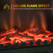 Homcom Electric Freestanding Fireplace with LED Flame Effect