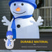 HOMCOM Christmas Snowman Inflatable White 80 x 180 cm