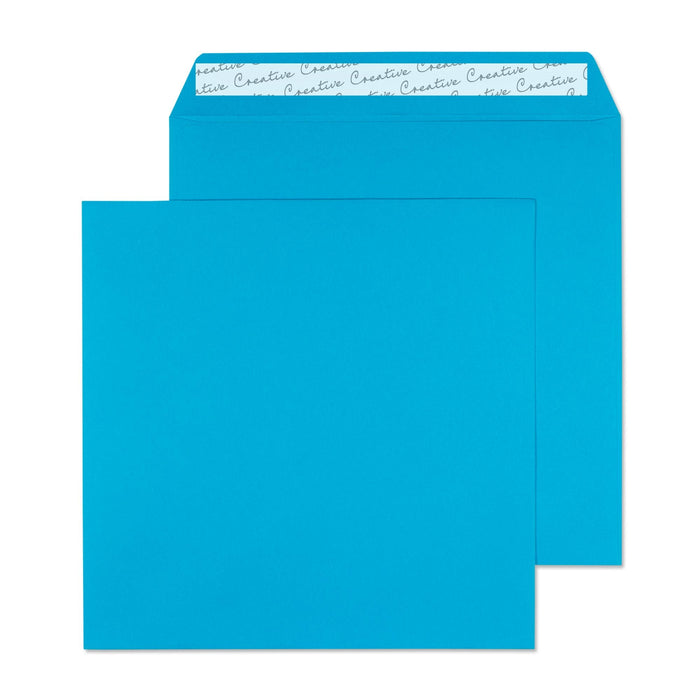 Creative Coloured Envelope Non standard 220 (W) x 220 (H) mm Adhesive Strip Blue 120 gsm Pack of 250