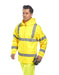 Yellow Hi Vis Rain Jacket Medium