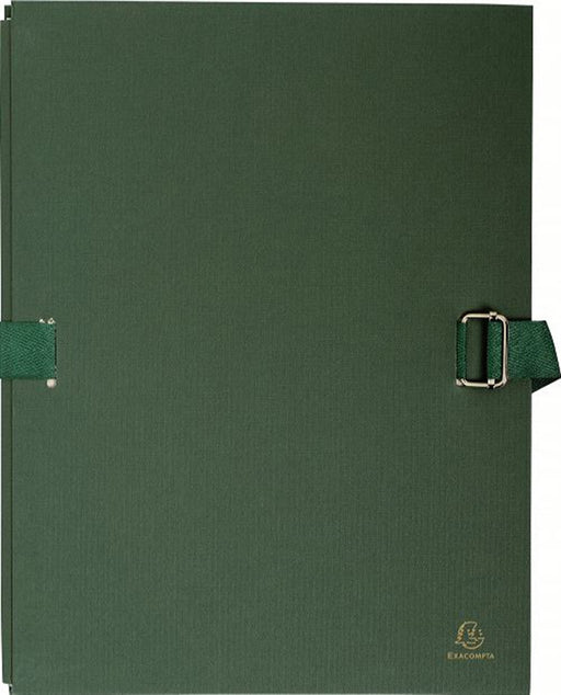 Exacompta Expanding Folders 223299E A4 Dark green Cardboard 24 x 32 cm Pack of 10