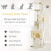 PawHut Cat Tree Beige 550 mm x 600 mm x 1810 mm