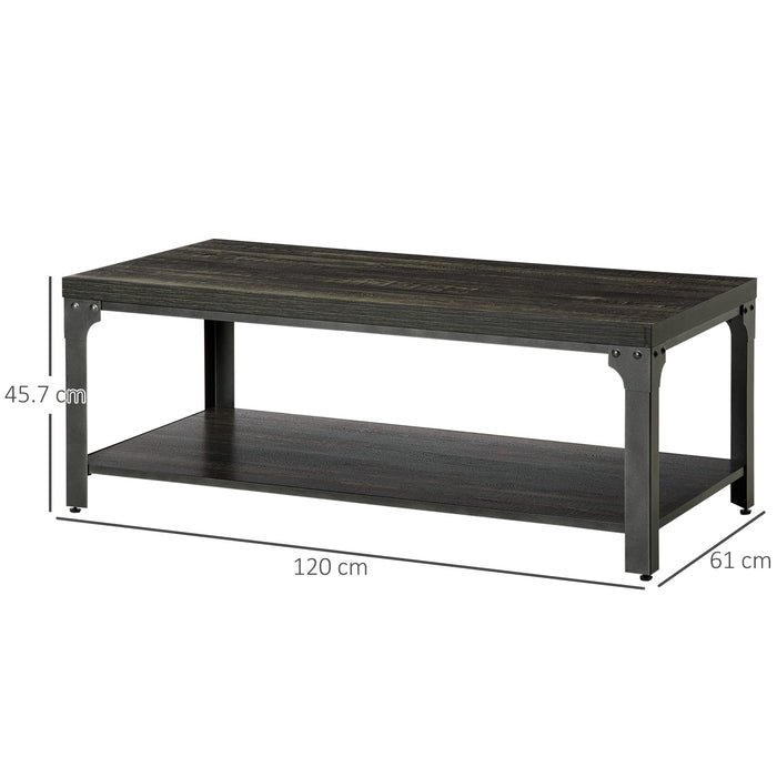 HOMCOM Coffee Table 839-310 610 (W) x 1,200 (D) x 457 (H) mm