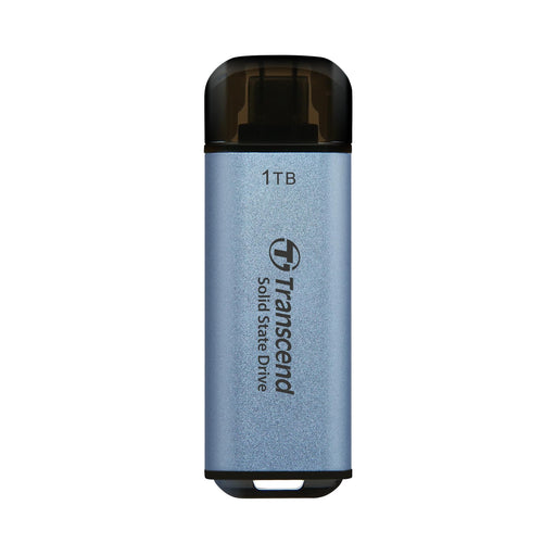 Transcend ESD300C - SSD - 1 TB - external (portable) - USB 3.2 Gen 2x1 (USB-C connector) - sky blue